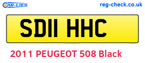 SD11HHC are the vehicle registration plates.