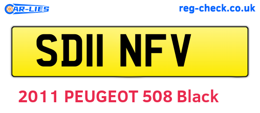 SD11NFV are the vehicle registration plates.