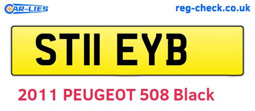 ST11EYB are the vehicle registration plates.