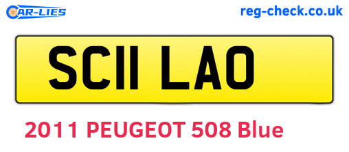 SC11LAO are the vehicle registration plates.