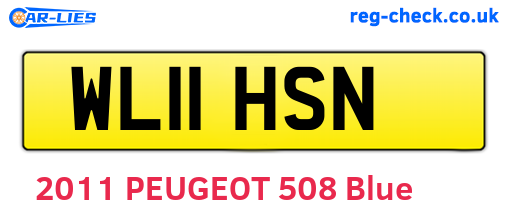 WL11HSN are the vehicle registration plates.