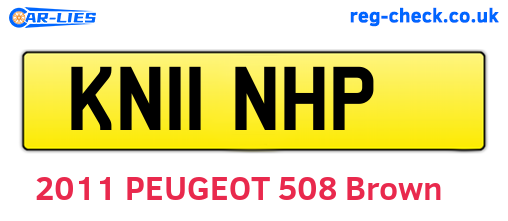 KN11NHP are the vehicle registration plates.