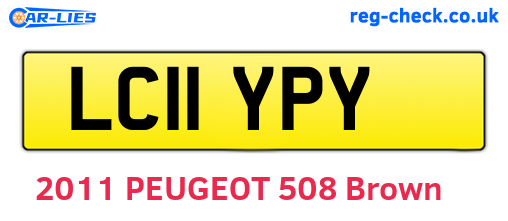LC11YPY are the vehicle registration plates.