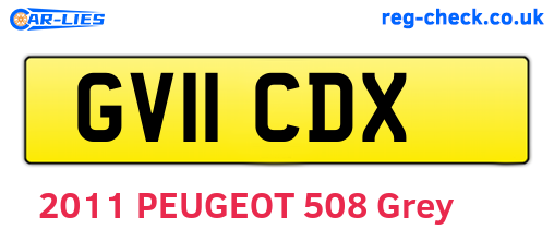 GV11CDX are the vehicle registration plates.