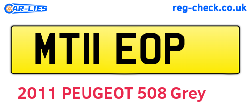 MT11EOP are the vehicle registration plates.