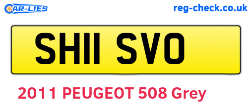 SH11SVO are the vehicle registration plates.
