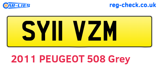SY11VZM are the vehicle registration plates.