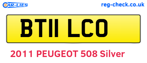 BT11LCO are the vehicle registration plates.