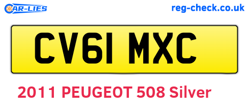 CV61MXC are the vehicle registration plates.