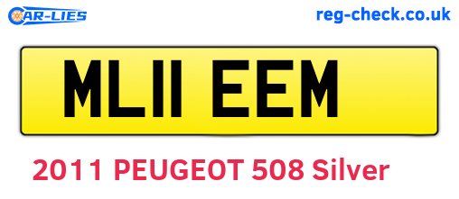 ML11EEM are the vehicle registration plates.