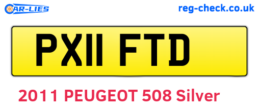 PX11FTD are the vehicle registration plates.