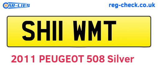 SH11WMT are the vehicle registration plates.