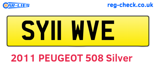 SY11WVE are the vehicle registration plates.