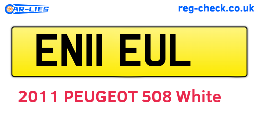 EN11EUL are the vehicle registration plates.