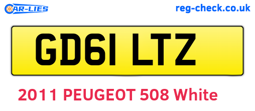 GD61LTZ are the vehicle registration plates.