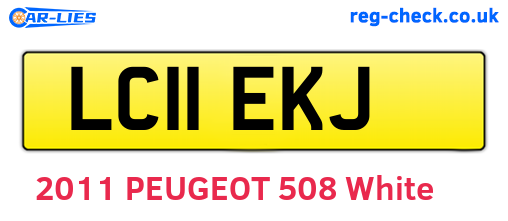 LC11EKJ are the vehicle registration plates.