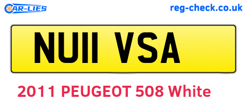 NU11VSA are the vehicle registration plates.