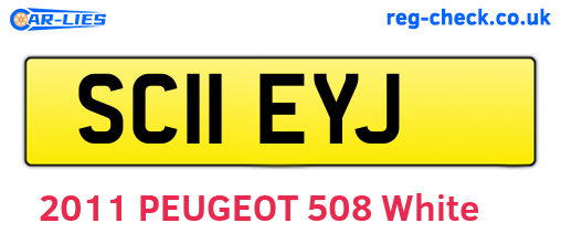 SC11EYJ are the vehicle registration plates.