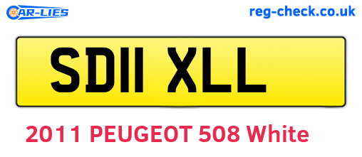 SD11XLL are the vehicle registration plates.