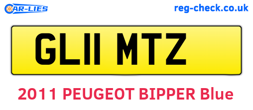 GL11MTZ are the vehicle registration plates.