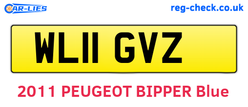 WL11GVZ are the vehicle registration plates.