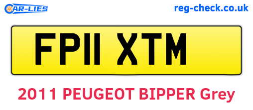 FP11XTM are the vehicle registration plates.