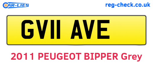 GV11AVE are the vehicle registration plates.