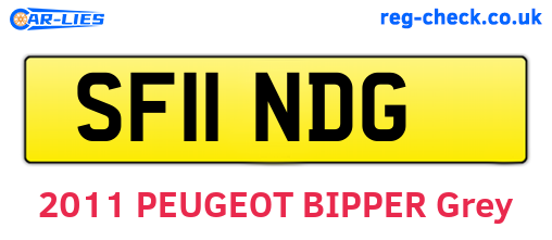 SF11NDG are the vehicle registration plates.