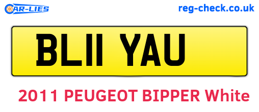BL11YAU are the vehicle registration plates.