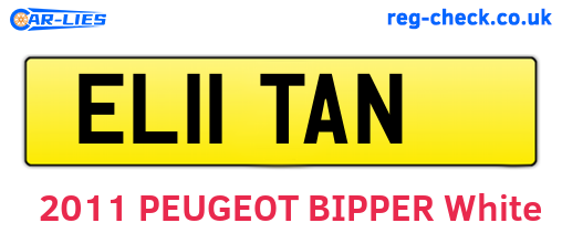 EL11TAN are the vehicle registration plates.