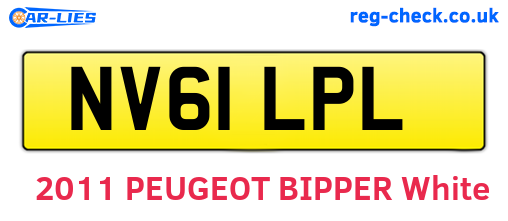 NV61LPL are the vehicle registration plates.
