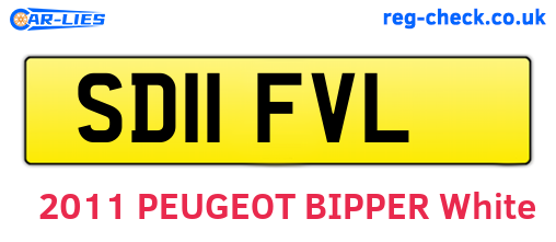 SD11FVL are the vehicle registration plates.