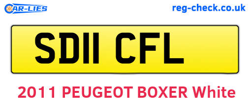 SD11CFL are the vehicle registration plates.
