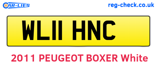 WL11HNC are the vehicle registration plates.