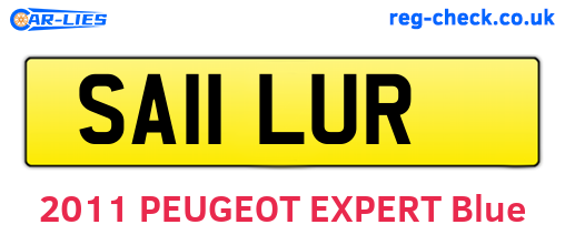 SA11LUR are the vehicle registration plates.