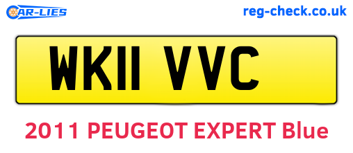 WK11VVC are the vehicle registration plates.