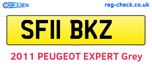 SF11BKZ are the vehicle registration plates.