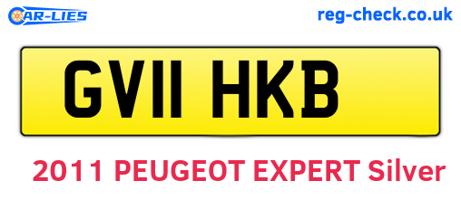 GV11HKB are the vehicle registration plates.