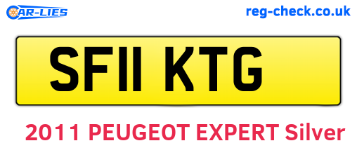 SF11KTG are the vehicle registration plates.
