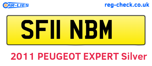 SF11NBM are the vehicle registration plates.