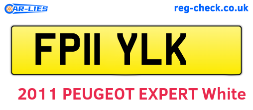 FP11YLK are the vehicle registration plates.
