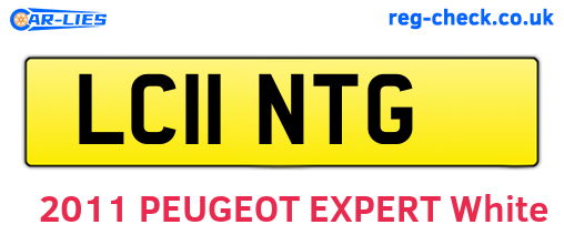 LC11NTG are the vehicle registration plates.