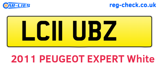 LC11UBZ are the vehicle registration plates.