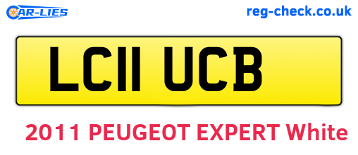 LC11UCB are the vehicle registration plates.