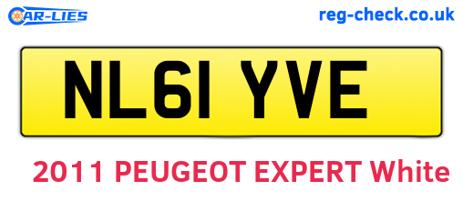 NL61YVE are the vehicle registration plates.