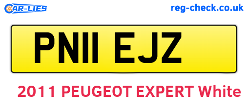 PN11EJZ are the vehicle registration plates.