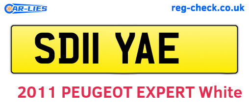 SD11YAE are the vehicle registration plates.
