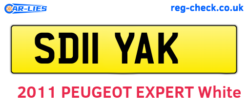 SD11YAK are the vehicle registration plates.