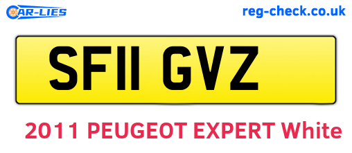SF11GVZ are the vehicle registration plates.