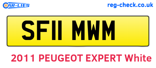 SF11MWM are the vehicle registration plates.